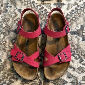 Birkenstock Rio Crimson Red Sandals